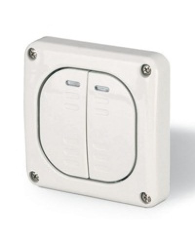 Выключатель однополюсный, двухклавишный DKC DIS1373022 в Сергиевом Посаде Аксессуары для стоек и шкафов Pintop.ru