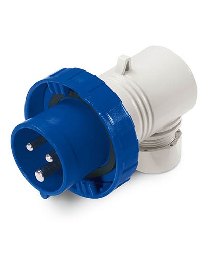 Вилка кабельная угловая IP67 16А 2P+E 230В DKC DIS2261633 в Сергиевом Посаде Аксессуары для стоек и шкафов Pintop.ru