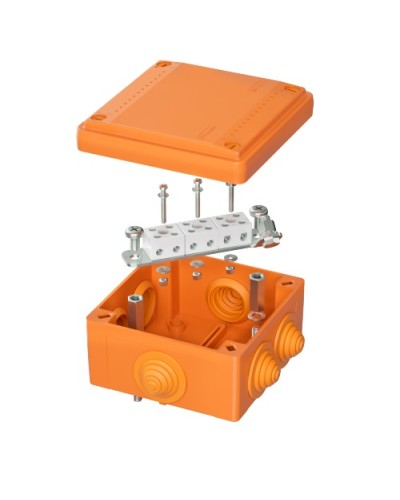 Коробка пластиковая FS с кабельными вводами и клеммниками, IP55,100х100х50мм, 6р, 4мм.квDKC (FSB11604) в Сергиевом Посаде Распределительные коробки Pintop.ru