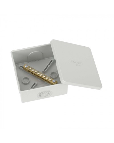 Коробка уравнивания потенциалов, 8 зажимов, 6 вводов д.20мм, 80х80х40мм, IP44 DKC (NE3108) в Сергиевом Посаде Распределительные коробки Pintop.ru