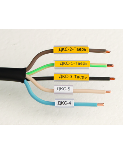 Маркировка для провода, гибкая, для трубочек. 4х30мм. Белая DKC NUTFL30 в Сергиевом Посаде Крепежные изделия Pintop.ru