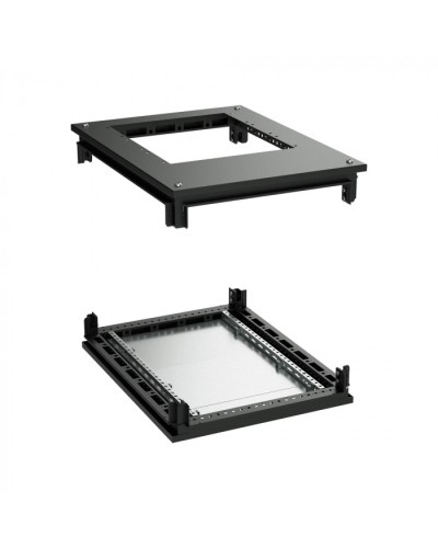 Крыша с фланцем и основание для 19 IT-CQE 800x800, RAL9005 DKC (R5RKTB88FITB) в Сергиевом Посаде Аксессуары для стоек и шкафов Pintop.ru