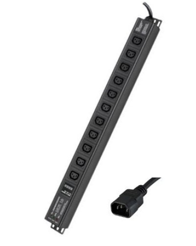 Блок распределения питания вертикальный для 19 шкафов DKC R5VIEC11CDOP в Сергиевом Посаде Блоки розеток Pintop.ru