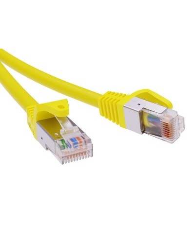 Патч-корд экранированный CAT5E F/UTP 4х2, LSZH, желтый, 3м DKC RN5EFU4530YL в Сергиевом Посаде Патчкорды (медные) Pintop.ru