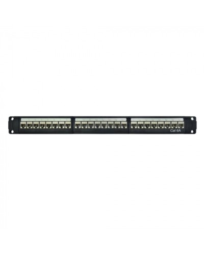 Патч-панель модульная 19, 1U, CAT6A, 24 порта RJ45, экранированная DKC RN6APPF24 в Сергиевом Посаде Патч панель Pintop.ru
