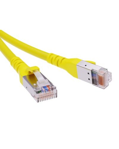 Патч-корд экранированный CAT6A SF/UTP 4х2, LSZH, желтый, 1.5м DKC RN6ASF4515YL в Сергиевом Посаде Патчкорды (медные) Pintop.ru