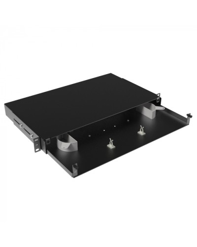 Оптическая полка выдвижная, без лицевой панели, неукомплектованная, 1U,черная DKC RNFPE1U24 в Сергиевом Посаде Кроссы оптические Pintop.ru