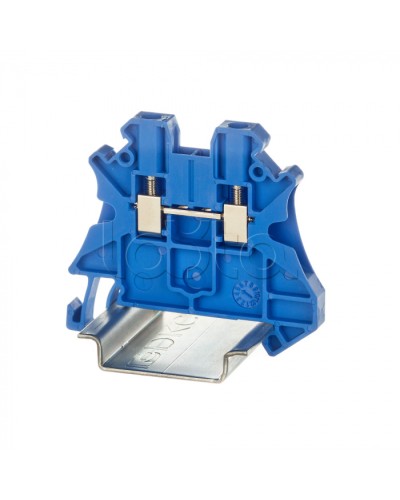 Клемма проходная, винтовой зажим, 2.5 кв.мм, синяя DKC (TUR-2.5-BU) в Сергиевом Посаде Аксессуары для стоек и шкафов Pintop.ru