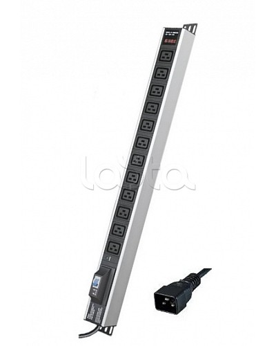 Блок распределения питания вертикальный для 19 шкафов DKC R5V12CBOPCDC19 в Сергиевом Посаде Блоки розеток Pintop.ru