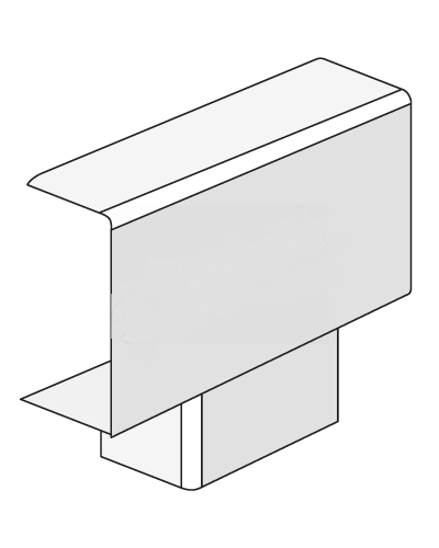 Тройник IM 30x10 мм ДКС 00527 в Сергиевом Посаде Аксессуары для кабель-канала Pintop.ru
