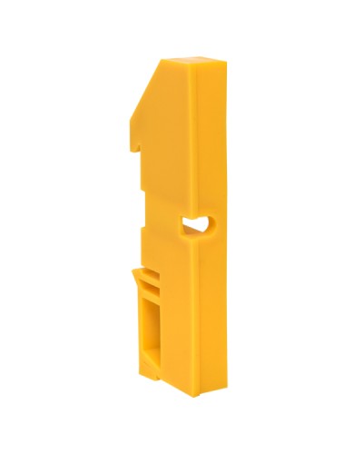 Изолятор на DIN-рейку желтый EKF (ak-1-4-y) в Сергиевом Посаде Аксессуары для стоек и шкафов Pintop.ru