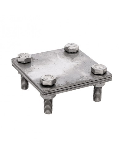 Зажим полоса 40 - полоса 40 (3 пластины 70x70мм) Ni EKF PROxima (lp-g3105-ni) в Сергиевом Посаде Электротехническое оборудование Pintop.ru