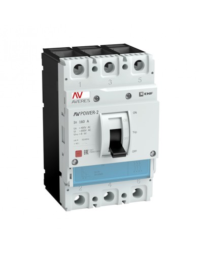 Автоматический выключатель AV POWER-2/3 100А 80kA TR EKF AVERES (mccb-23-100H-TR-av) в Сергиевом Посаде Электротехническое оборудование Pintop.ru