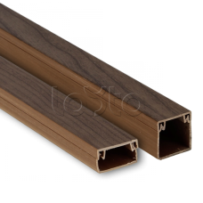 Канал кабельный (20х10) (96 м) темное дерево EKF-Plast (kk-20-10d)