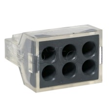 Строительно-монтажная клемма СМК 773-106 6 отверстий 1,0-2,5мм2 блистер (5шт.) EKF PROxima (plc-smk-106b)
