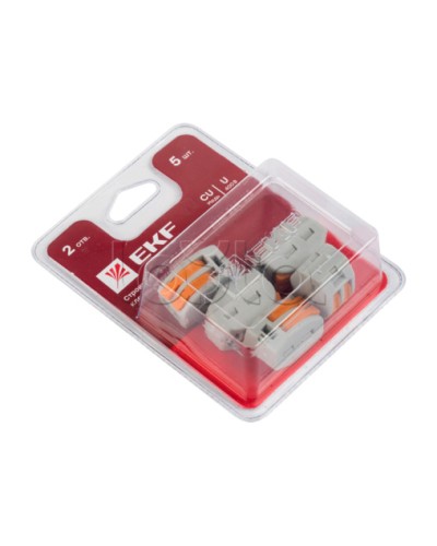 Клемма СМК 222-412 блистер (5шт) EKF (plc-smk-412b) в Сергиевом Посаде Клеммные колодки Pintop.ru