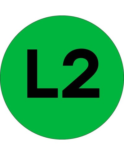 Наклейка L2 d=20мм EKF PROxima (an-2-15-1) в Сергиевом Посаде Аксессуары для стоек и шкафов Pintop.ru