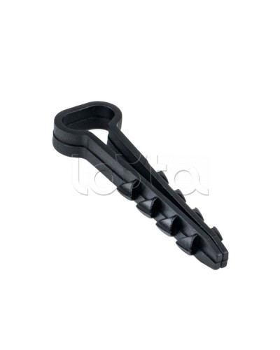Дюбель-хомут (5х10 мм) для плоского кабеля черный (100 шт.) EKF PROxima (plc-cd1-5x10b) в Сергиевом Посаде Крепеж: Дюбели, шурупы, саморезы Pintop.ru