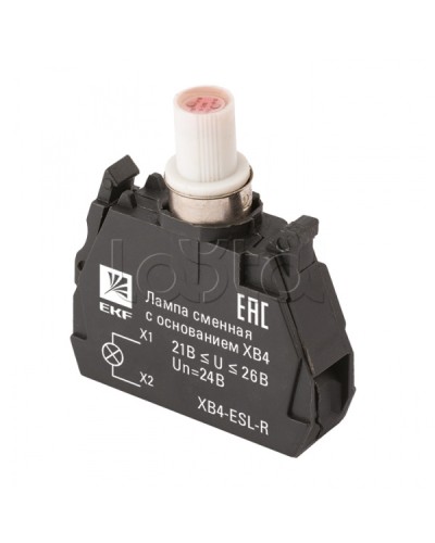 Лампа сменная c основанием XB4 красная 24В EKF PROxima (XB4-ESL-R) в Сергиевом Посаде Источники света(Лампы) Pintop.ru