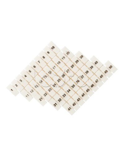 Маркеры для JXB-ST 1,5 с нумерацией 1-50 (100 шт.) EKF PROxima (zb-st-1.5-1-50) в Сергиевом Посаде Клеммные колодки Pintop.ru