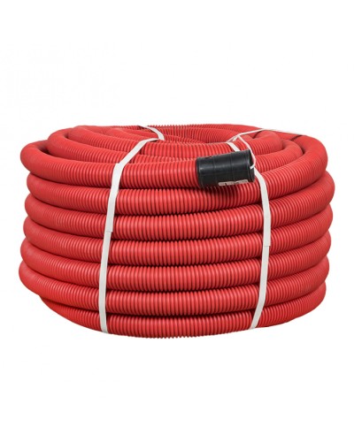 Труба гофр. двустенная ПНД/ПНД гибкая с протяжкой d50 мм (50 м) красная EKF-Plast (tg2st-50-50m) в Сергиевом Посаде Труба гофрированная Pintop.ru