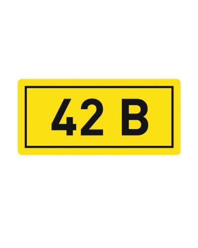 Наклейка 42В (10х15мм.) EKF PROxima (an-2-06) в Сергиевом Посаде Аксессуары для кабель-канала Pintop.ru