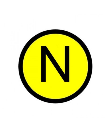 Наклейка N (d20мм.) EKF PROxima (an-2-07) в Сергиевом Посаде Аксессуары для кабель-канала Pintop.ru