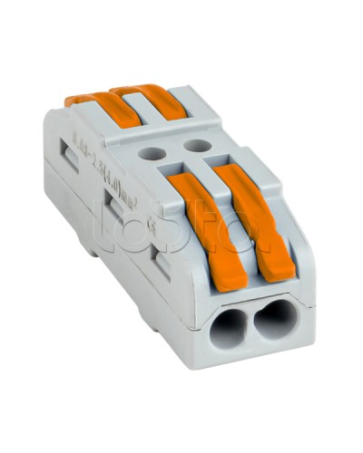 Строительно-монтажная клемма СМК 222-422 проходная 2 полюса 0,08-4мм2 (25шт.) EKF PROxima (plc-smk-422) в Сергиевом Посаде Клеммные колодки Pintop.ru