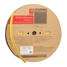 Термоусаживаемая трубка ТУТ нг 40/20 желтая рулон EKF PROxima (tut-40-y)