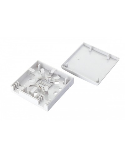 Коробка оптическая настенная 2-портовая, белый Eurolan (12B-00-SC-02WT) в Сергиевом Посаде Розетки компьютерные и телефонные Pintop.ru