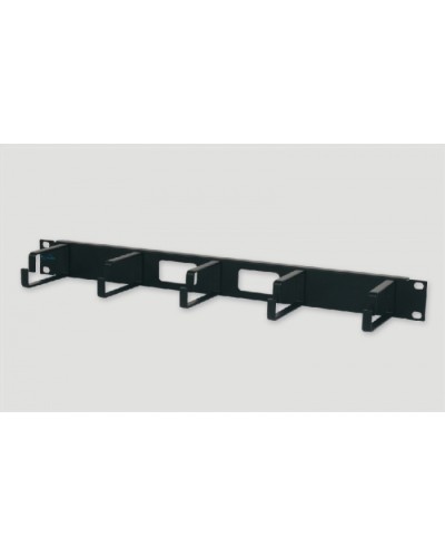 Кабельный органайзер 1U, с металлическими кольцами Eurolan 25B-1U-02BL в Сергиевом Посаде Кабельные органайзеры Pintop.ru