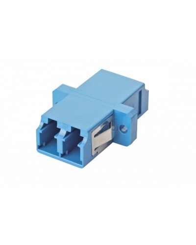 Оптический адаптер OS2, дуплекс LC, с фланцами, синий Eurolan (36A-S2-2L-02BU) в Сергиевом Посаде Проходные адаптеры и розетки оптические Pintop.ru
