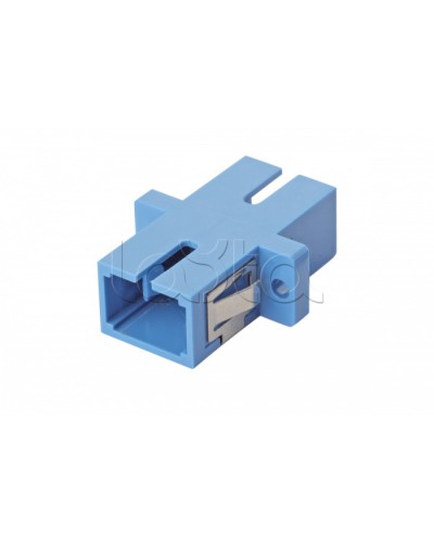 Оптический адаптер OS2, симплекс SC, с фланцами, синий Eurolan (36A-S2-SC-02BU) в Сергиевом Посаде Проходные адаптеры и розетки оптические Pintop.ru