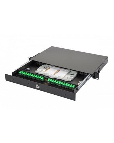 Патч-панель 19”, 1U Eurolan 47D-24-S2-SC-24-11BL в Сергиевом Посаде Кросс оптический Pintop.ru