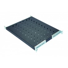 Полка стационарная 1U до 50 кг, 570 мм, черный антрацит Eurolan 60A-01-80-09BL