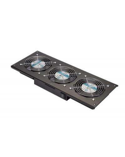 Eurolan Модуль вентиляторный потолочный, 3 вентилятора, термореле, 3 положения, черный (60A-90-11-30BL) в Сергиевом Посаде Вентиляторные модули Pintop.ru