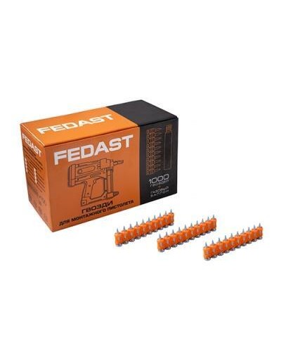 Гвозди 3,0*22 мм для монтажного пистолета с кованым наконечником (1000 шт/уп) FEDAST fd3022mgbp в Сергиевом Посаде Крепеж: Дюбели, шурупы, саморезы Pintop.ru