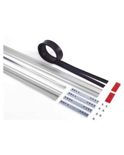 Пара торцевых заглушек для декорирования зажимных профилей на цельностеклянных полотнах Faac 105405 в Сергиевом Посаде Запчасти для шлагбаумов и автоматики Pintop.ru