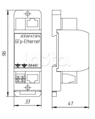 Устройство защиты от импульсных перенапряжений Forteza Блок БГр-Ethernet-PoE в Сергиевом Посаде Устройства защиты операционных процессоров (ОПС) Pintop.ru