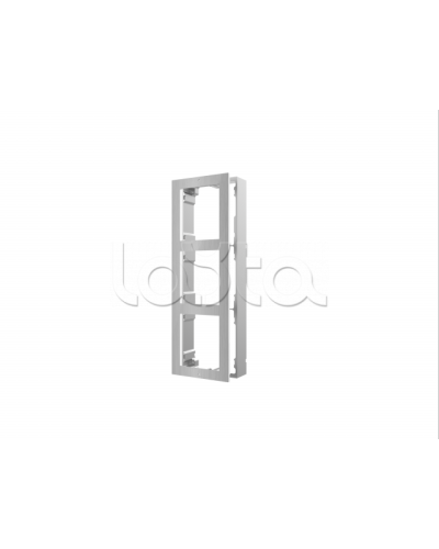 Рамка монтажная на 3 модуля Hikvision DS-KD-ACW3/S в Сергиевом Посаде Аксессуары для IP домофонов Pintop.ru