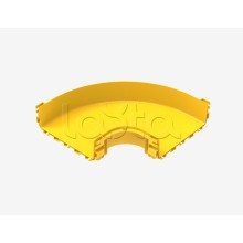 Горизонтальный угол на 90° для оптического лотка 300х100 мм Hyperline (FBTR-300-ELB90)