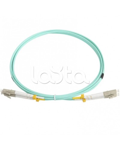 Патч-корд волоконно-оптический MM 50/125(OM3), LC-LC, duplex, LSZH, 2 м Hyperline FC-D2-503-LC/PR-LC/PR-H-2M-LSZH-AQ (FC-503-LC-LC-10G-2M) в Сергиевом Посаде Патч-корды оптические Pintop.ru