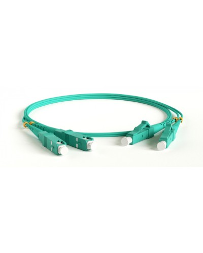 Патч-корд волоконно-оптический Hyperline FC-D2-503-LC/PR-ST/PR-H-1M-LSZH-AQ в Сергиевом Посаде Патч-корды оптические Pintop.ru