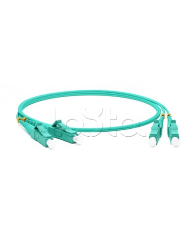 Патч-корд волоконно-оптический Hyperline FC-D2-503-LC/UR-LC/UR-H-50M-LSZH-AQ в Сергиевом Посаде Патч-корды оптические Pintop.ru