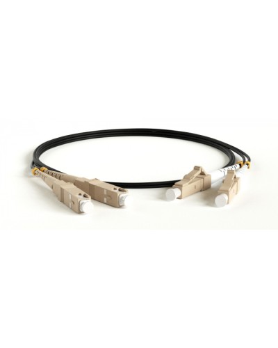 Патч-корд волоконно-оптический Hyperline FC-D2-50-LC/PR-SC/PR-H-20M-LSZH-BK в Сергиевом Посаде Патч-корды оптические Pintop.ru