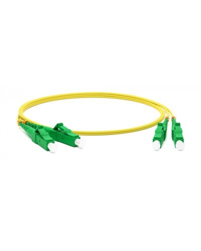 Патч-корд волоконно-оптический одномодовый SM 9/125 (OS2), LC/APC-LC/APC, duplex, LSZH, 5 м Hyperline FC-D2-9-LC/AR-LC/AR-H-5M-LSZH-YL в Сергиевом Посаде Патч-корды оптические Pintop.ru