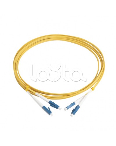 Патч-корд волоконно-оптический Hyperline FC-D2-9-LC/UR-LC/UR-H-3M-LSZH-YL в Сергиевом Посаде Патч-корды оптические Pintop.ru