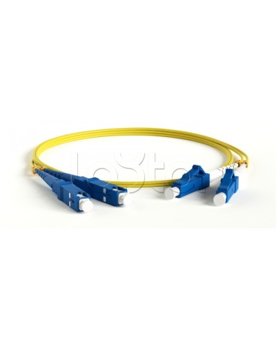 Патч-корд волоконно-оптический Hyperline FC-D2-9-LC/UR-SC/UR-H-10M-LSZH-YL в Сергиевом Посаде Патч-корды оптические Pintop.ru