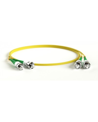 Патч-корд волоконно-оптический Hyperline FC-D2-9-ST/AR-ST/AR-H-2M-LSZH-YL в Сергиевом Посаде Патч-корды оптические Pintop.ru