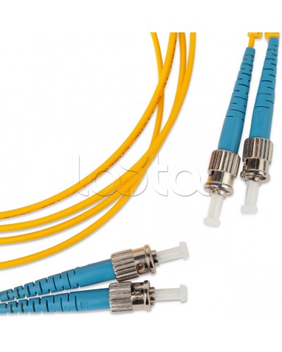 Патч-корд оптический SM 9/125 (OS2) ST-ST duplex (2м) Hyperline FC-D2-9-ST/UR-ST/UR-H-2M-LSZH-YL в Сергиевом Посаде Патч-корды оптические Pintop.ru